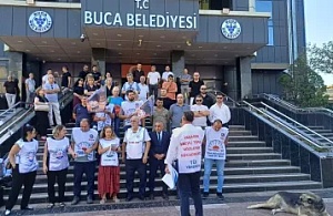 Buca Belediyesinde Memurlardan İş Bırakma Eylemi: "Sadaka Değil, Alın Terimizi İstiyoruz"