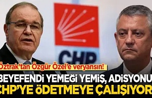 Faik Öztrak’tan Özgür Özel’e: Beyefendi Yemeği Yemiş, Adisyonu CHP’ye Ödetmeye Çalışıyor!