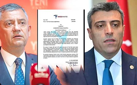 Yenilik Partisi’nden Özgür Özel’in Parti İsmine Yargıtay İtirazı