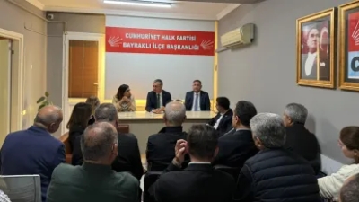 CHP Sözcüsü Müslim Sarı’dan Bayraklı İlçe Başkanı Didem Gültekin’e Ziyaret