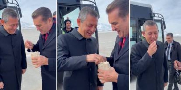 Özgür Özel'e Erzincan'da Tulum Peynirli Karşılama