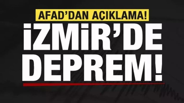 İzmir Dikili'de Deprem!