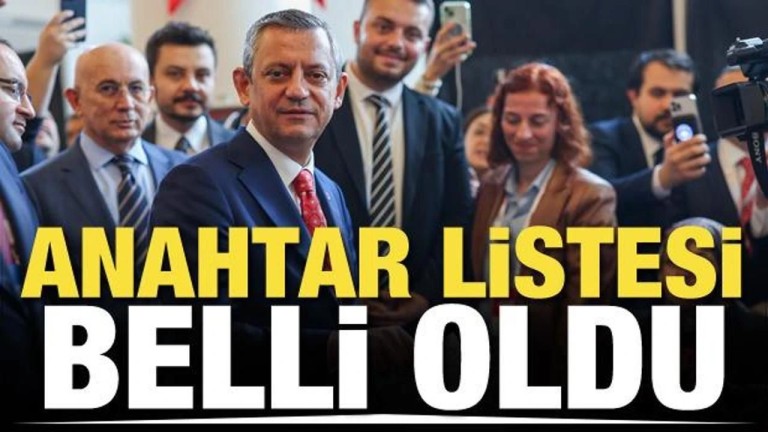 İşte Özgür Özel'in Listesi!