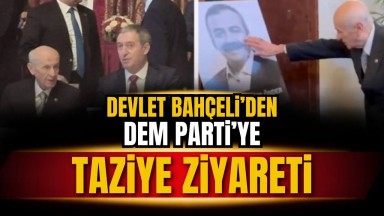 Bahçeli'den DEM Parti'ye Taziye Ziyareti