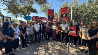  Buca'dan Cezaevi Önünde Destek Çıkarması 