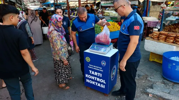 Buca Pazarlarında Tartı Kontrol Dönemi! Eksik Gramaja Geçit Yok
