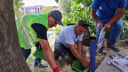 Buca'da Parklara Otomatik Su Kapları Yerleştirildi! Can Dostlara Can Suyu