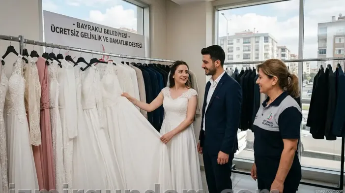 Bayraklı Belediyesi’nden Çiftlere Destek: Gelinlik ve Damatlık Evi Hayata Geçti