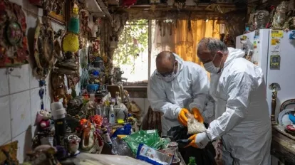 Bornova’da Çöp Eve Temizlik Operasyonu!