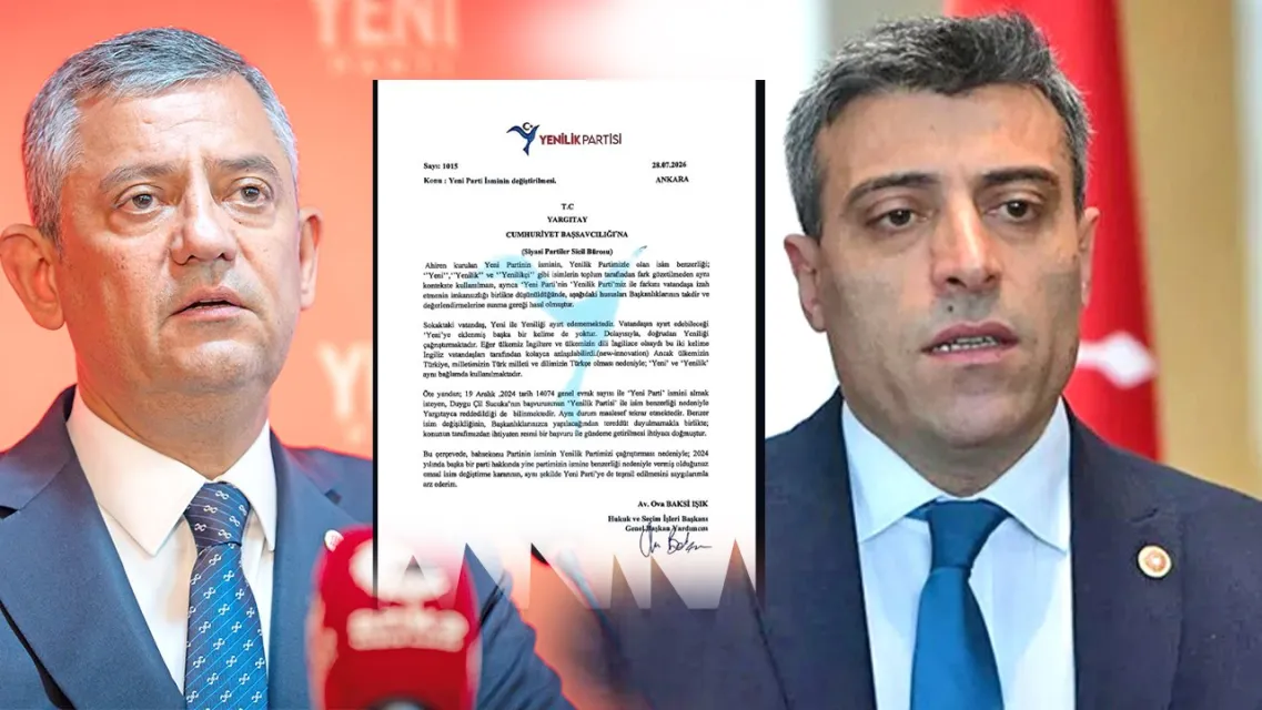 Yenilik Partisi’nden Özgür Özel’in Parti İsmine Yargıtay İtirazı