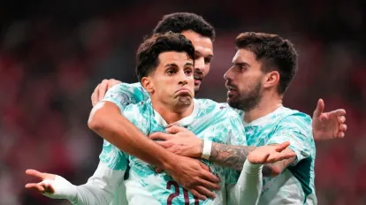 Portekiz, Ronaldo'suz Çıktığı İlk Maçta Danimarka'yı 4 Golle Devirdi