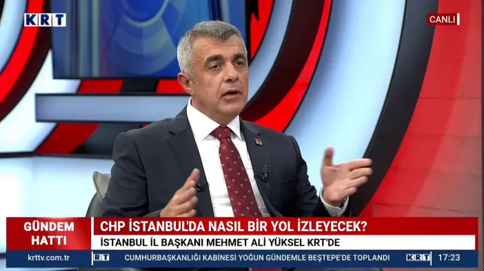CHP İstanbul İl Başkanı Mehmet Ali Yüksel’den KRT’de Sert Açıklamalar: "Arınarak Umut Olacağız, Baba Ocağı’nda Kucaklaşacağız!"