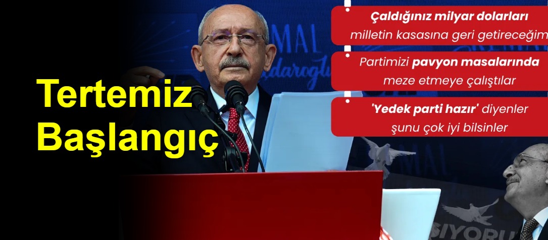 CHP Resmi Hesabından İlk Kılıçdaroğlu Paylaşımı: "Tertemiz Başlangıç"